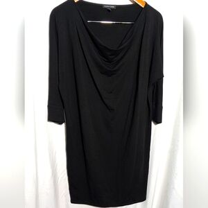 Eileen Fisher Perfect Little Black Knit (stretchy) Midi Dress | Size‎ S